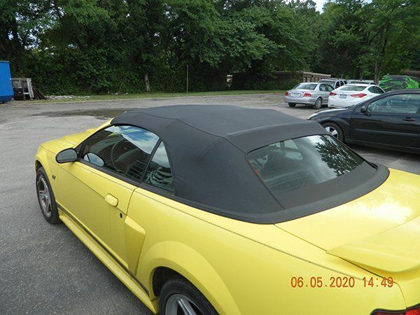 Yellow Convertible after left side