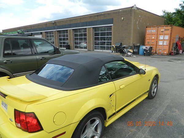 Yellow Convertible after right side