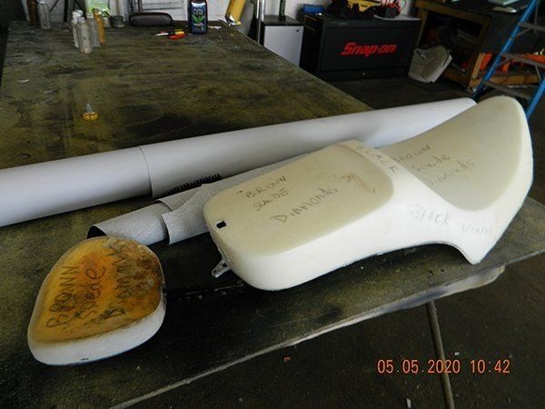 Motorcycle seat repairing