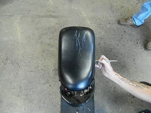 Scooter Motorcycle seat repairing