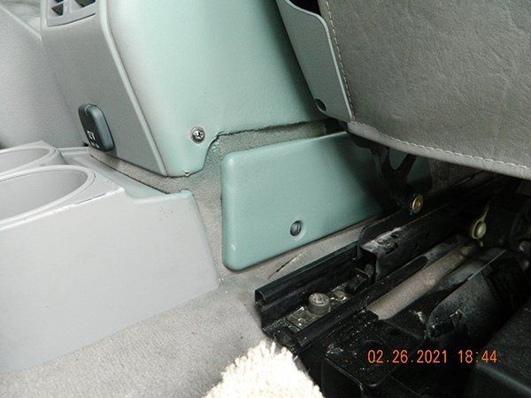 Mint green torn armrest