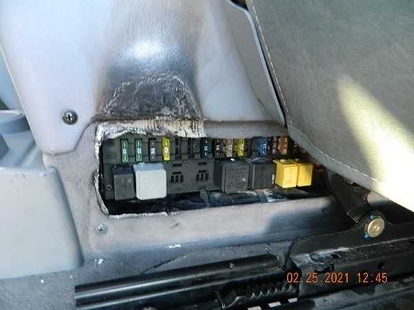 Car interior repairing