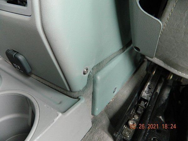 Mint green torn armrest repair