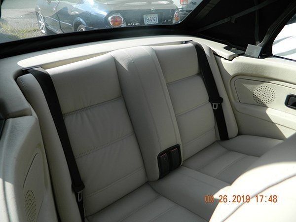 Light gray back seat