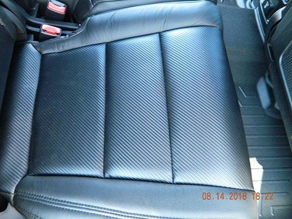 Black leather seat