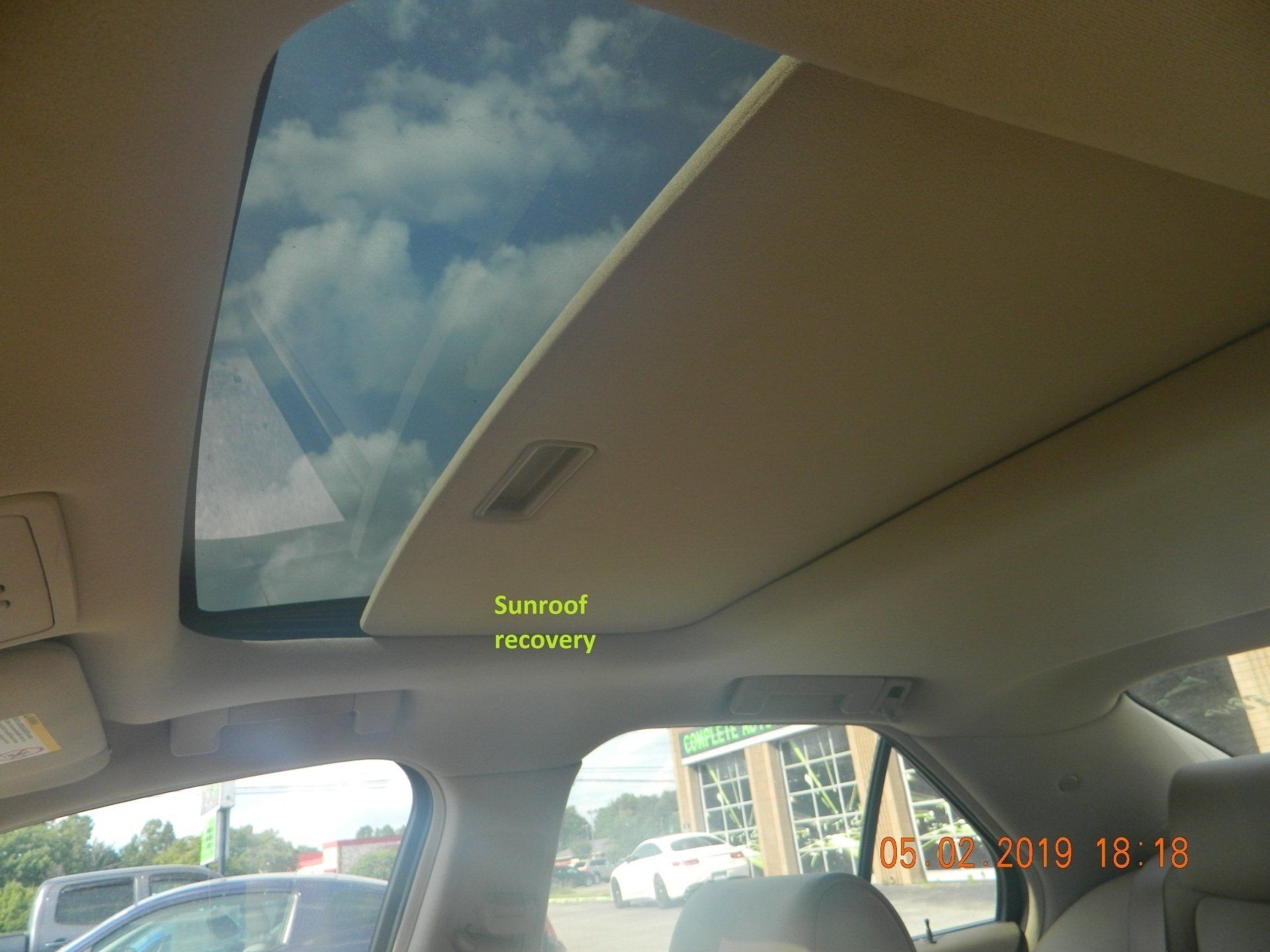 Sunroof recovery