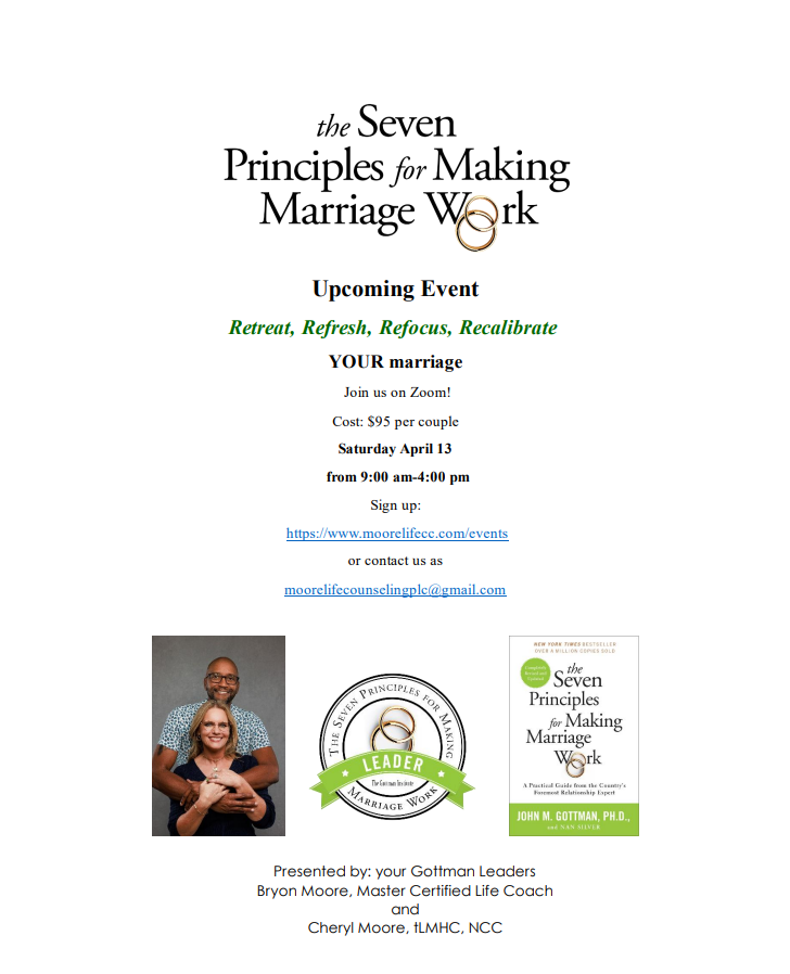 the seven principles for making marriage work zoom class