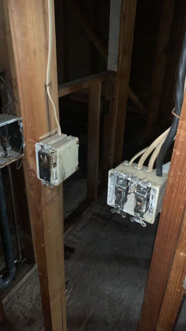 Fire Damage electrical switches