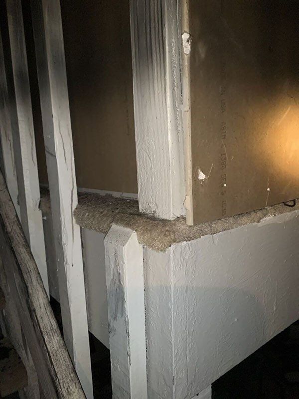 Fire Damaged walls