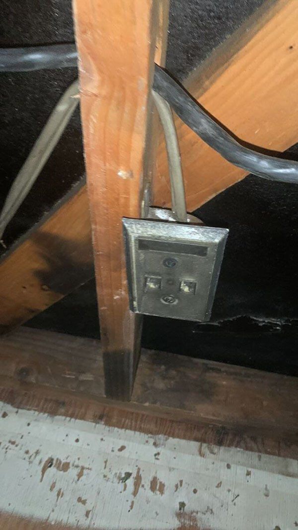 Fire Damaged electrical slot
