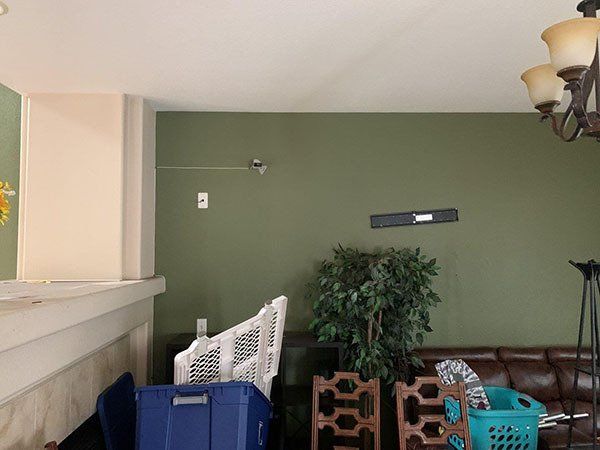 Green Wall Dining Room