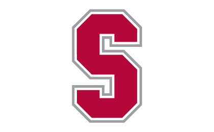 A red and white letter s on a white background.