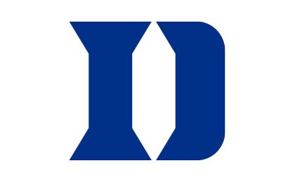 Duke blue devils logo on a white background