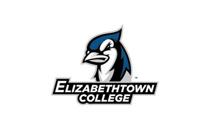 The logo for elizabethtown college is a blue jay.