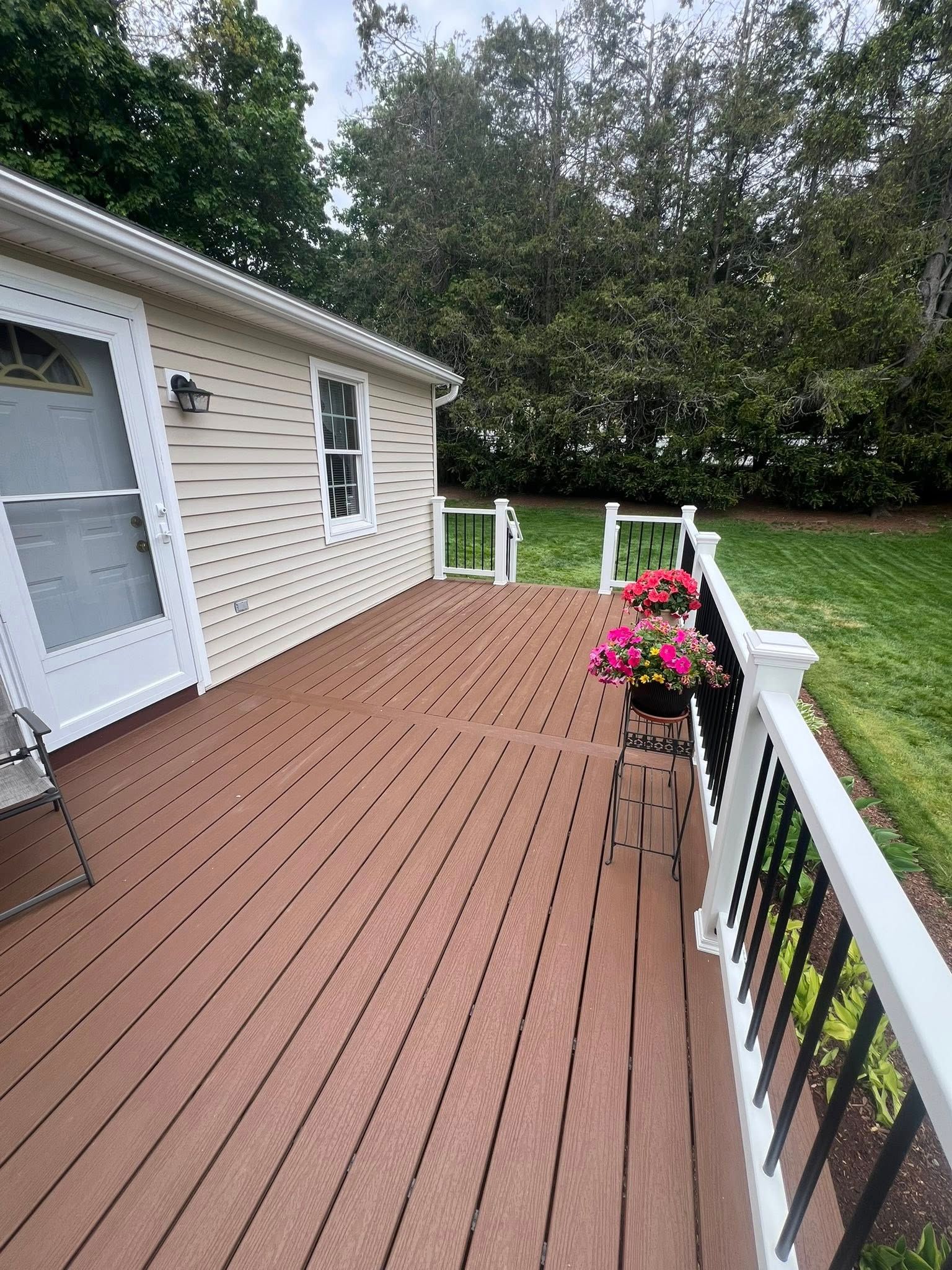Saddle Trex decking in Auburn, MA