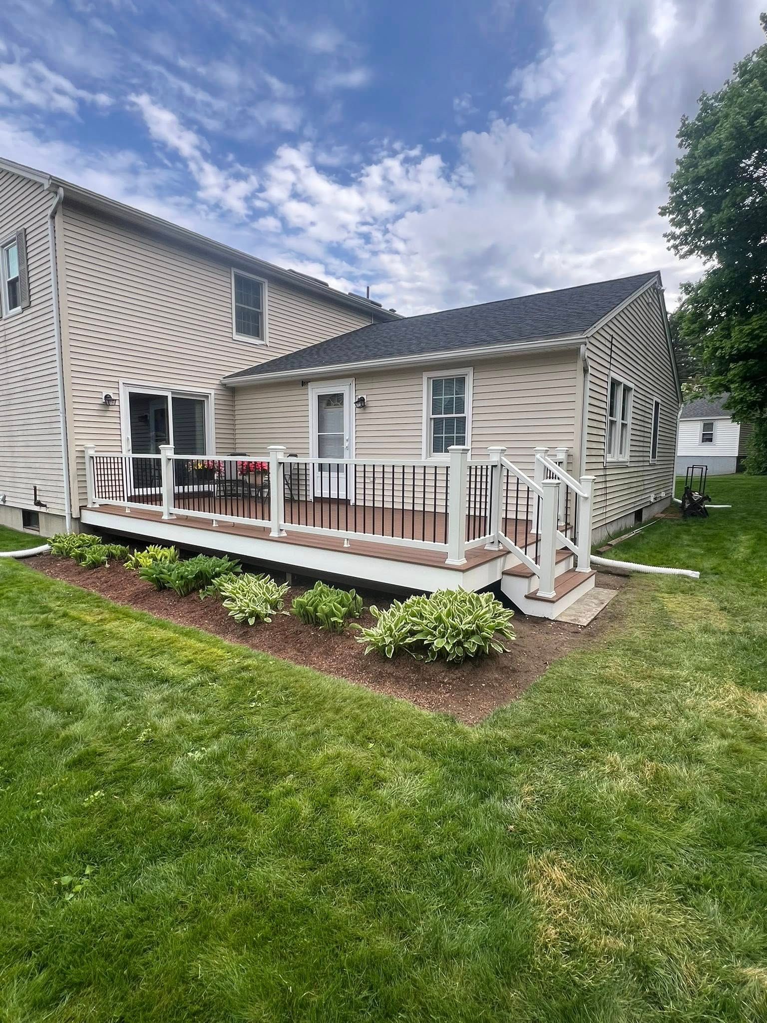 Trex saddle color decking in Auburn, MA