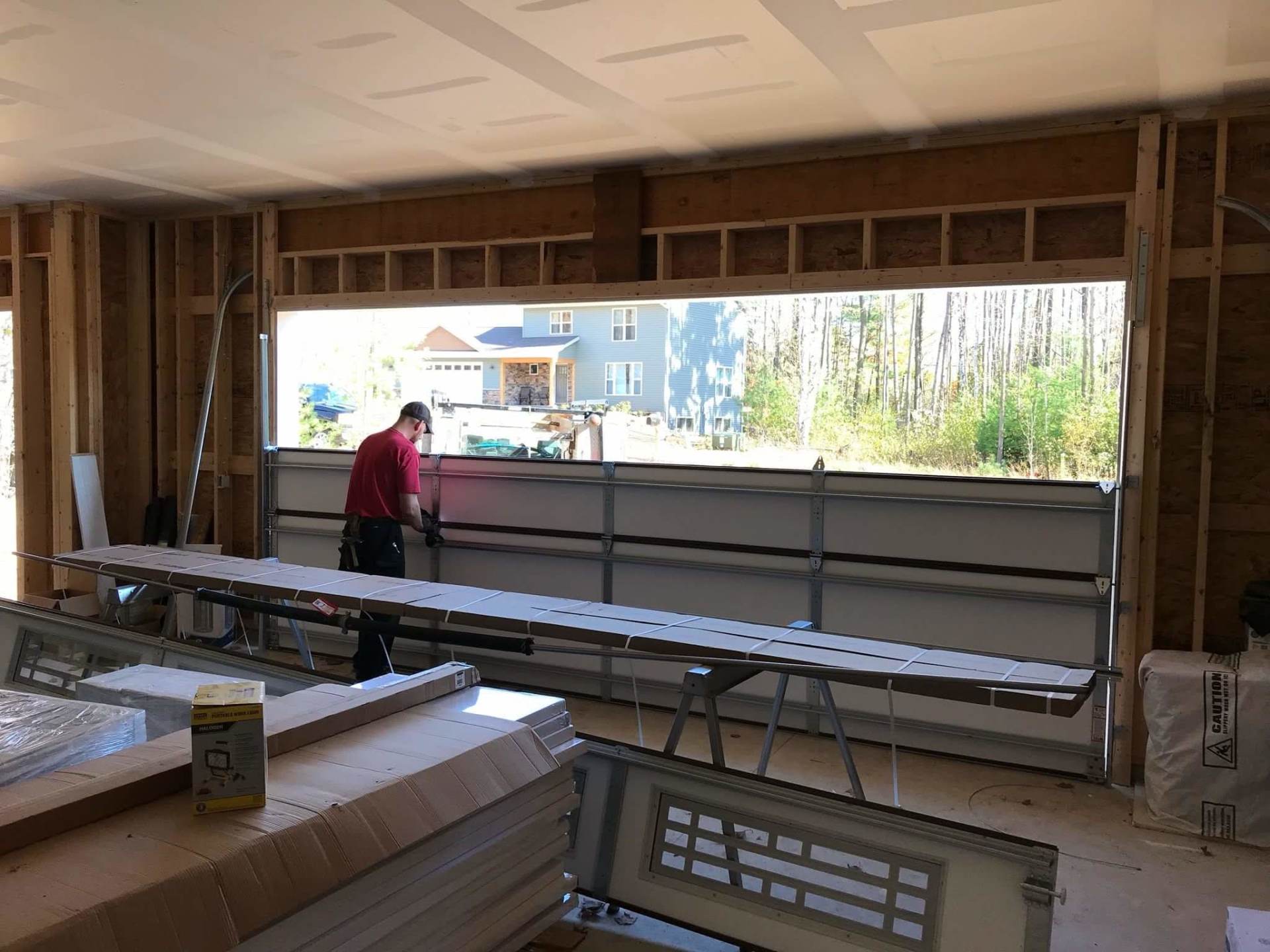 Garage door construction