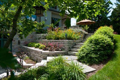 There is a bird feeder in the backyard of a house.