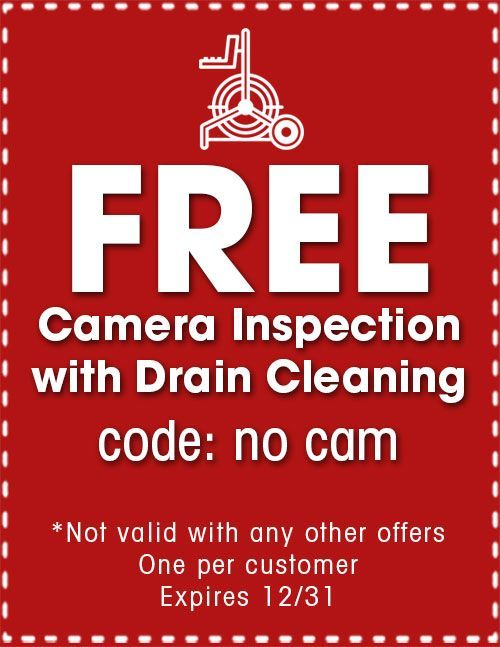 Free Camera Inspection with Drain Cleaning
