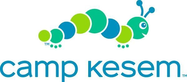 A logo for camp kesem with a caterpillar on it