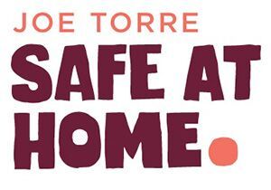 A poster that says safe at home by joe torre