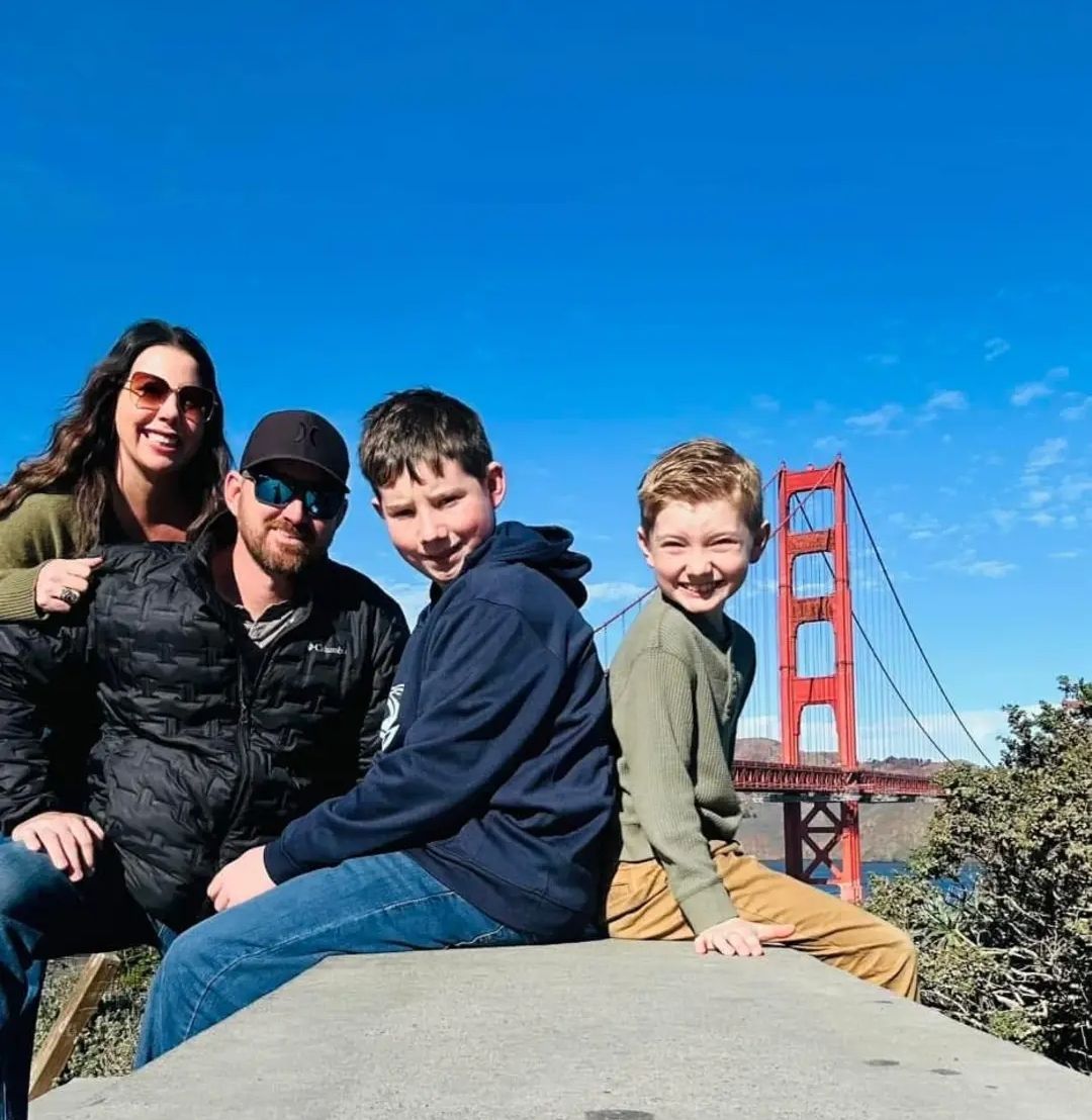 Jesse Hadsock and his family