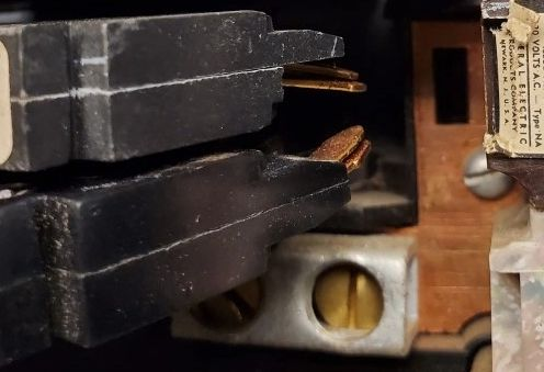 A close up of a electrical device with a label that says type a