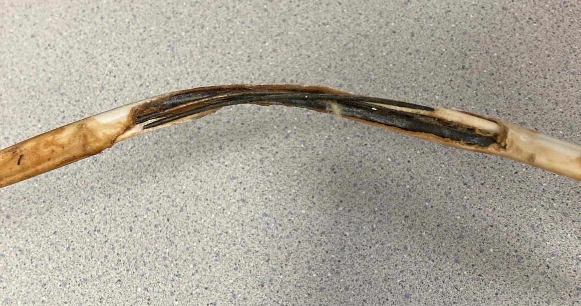 A close up of a piece of wood on a table.