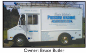 Bruce Butler's Pressure Washing truck