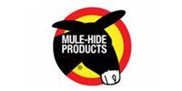 Logo of a mule silhouette in a red and yellow circle with 