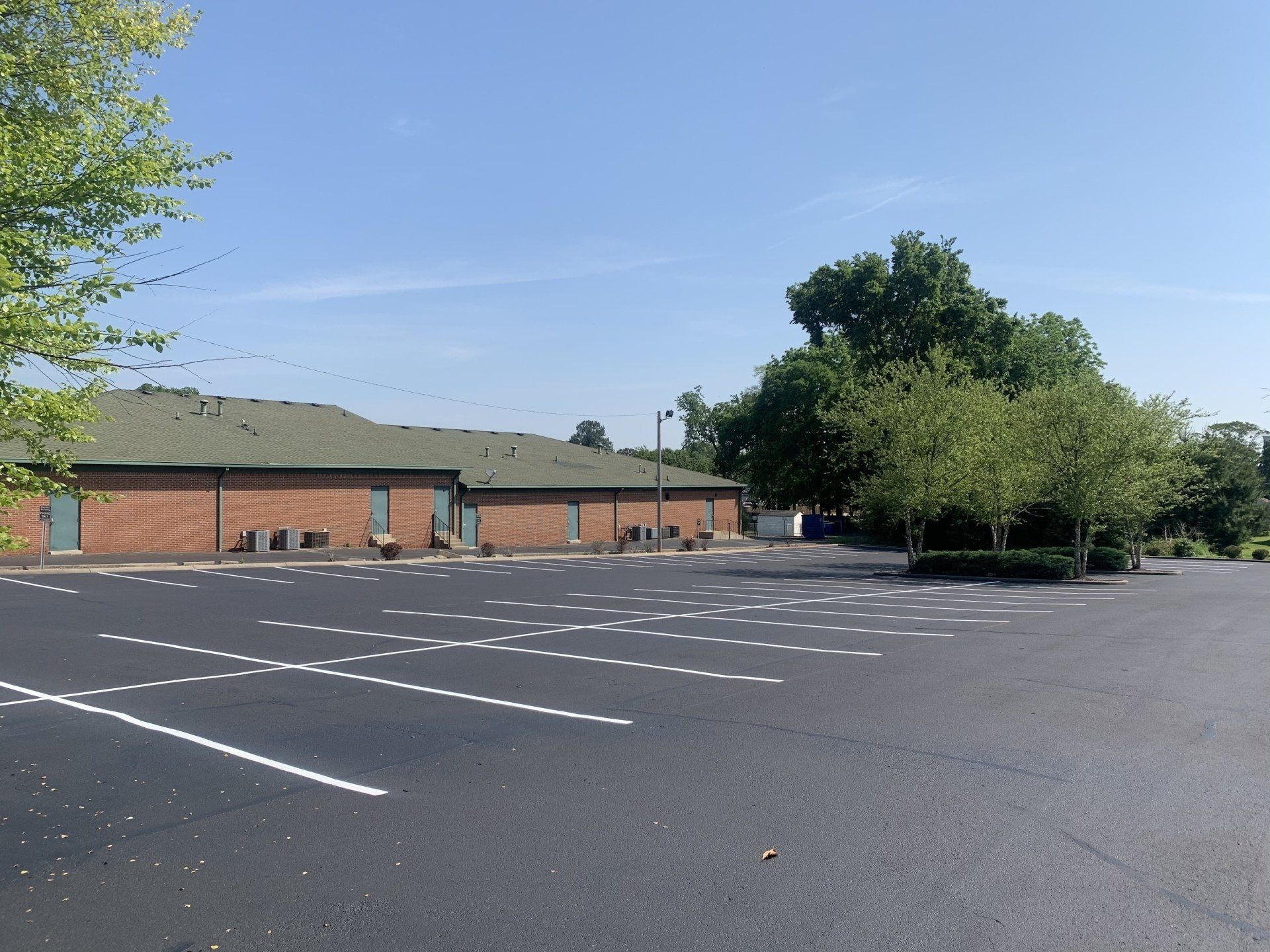 Commercial parking stripes