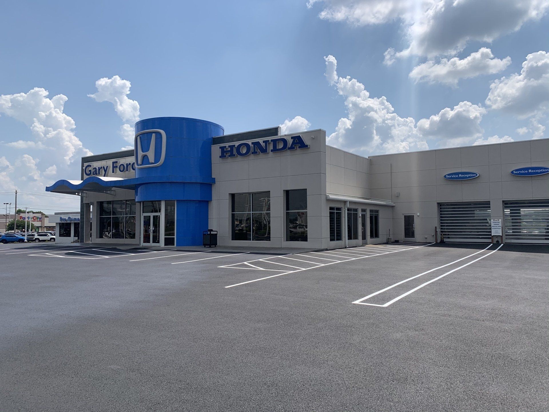 Honda parking stripes