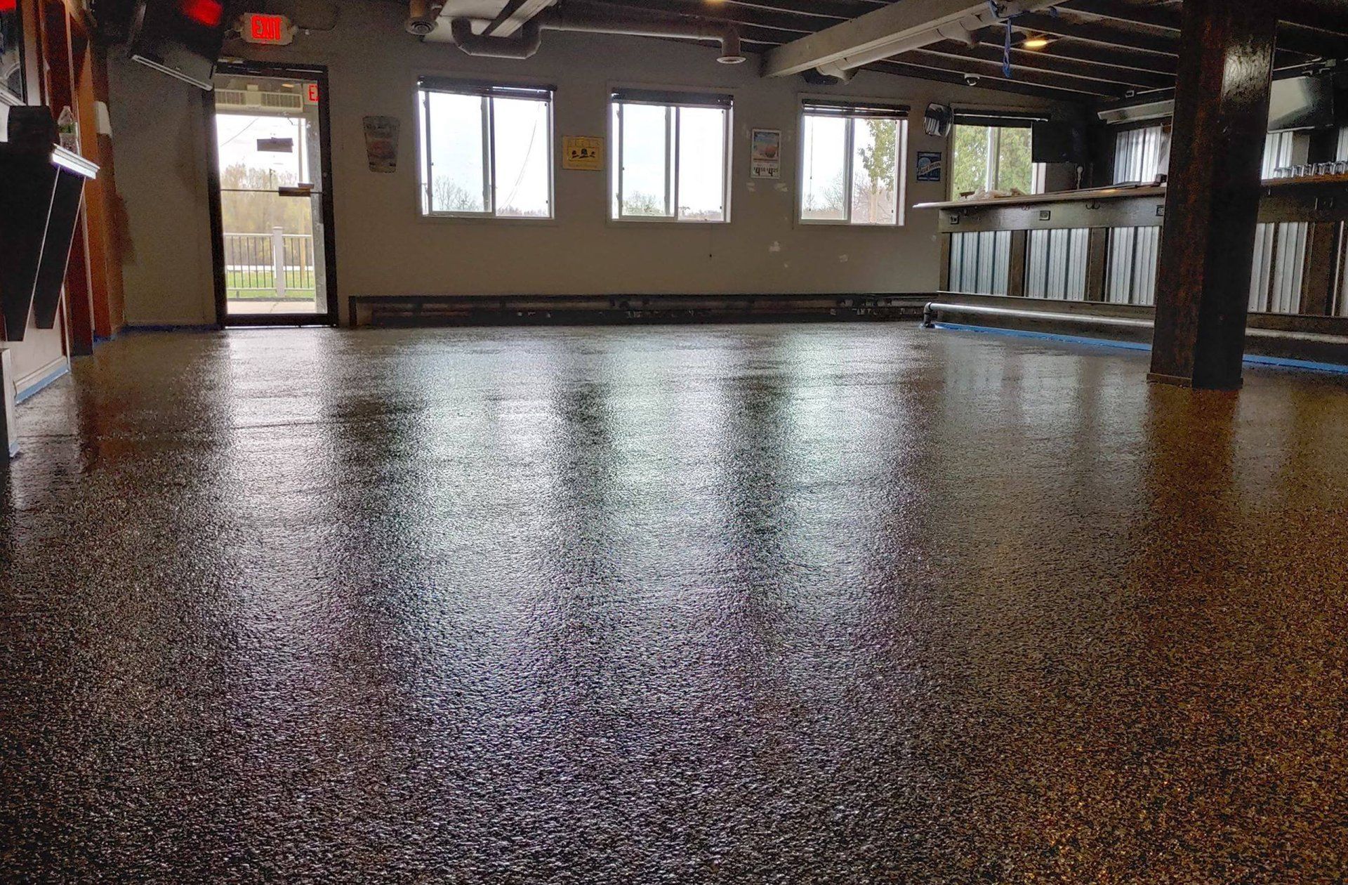 Commercial floor finishing