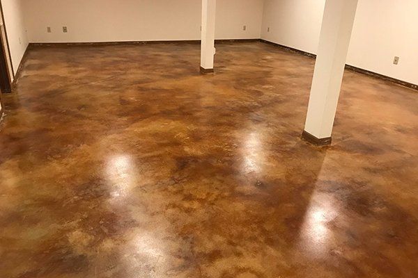 Stain - seal flooring