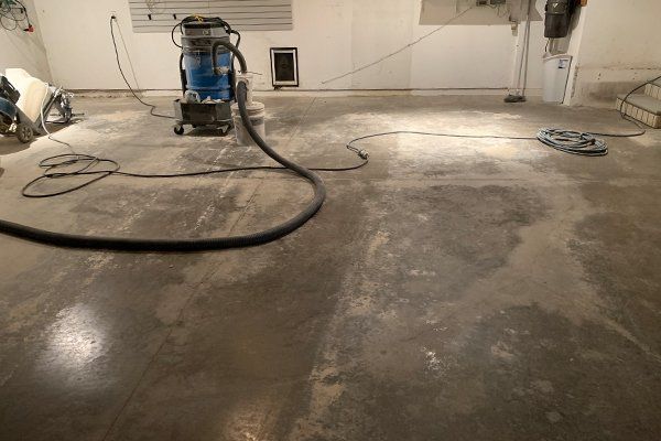 Before - residential floor polishing