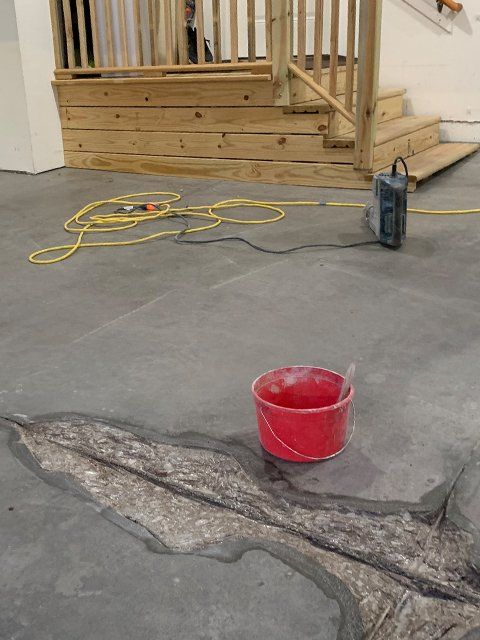 Before - residential floor polishing