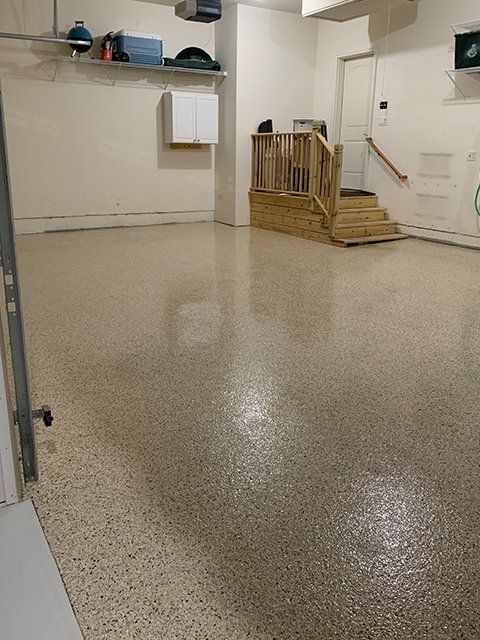 After - residential floor polishing
