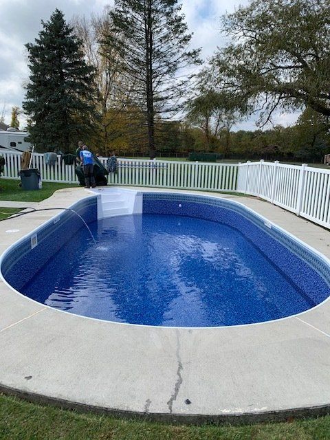Adding water to a small pool