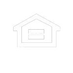 A black and white drawing of a house with a window.