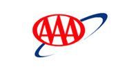 AAA logo: red letters