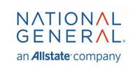 National General logo, blue text with red