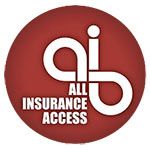 Red circle logo with white "ai" intertwined and "ALL INSURANCE ACCESS" in white text.