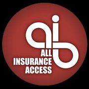 Red circle with white intertwined "ai" logo and "ALL INSURANCE ACCESS" text.