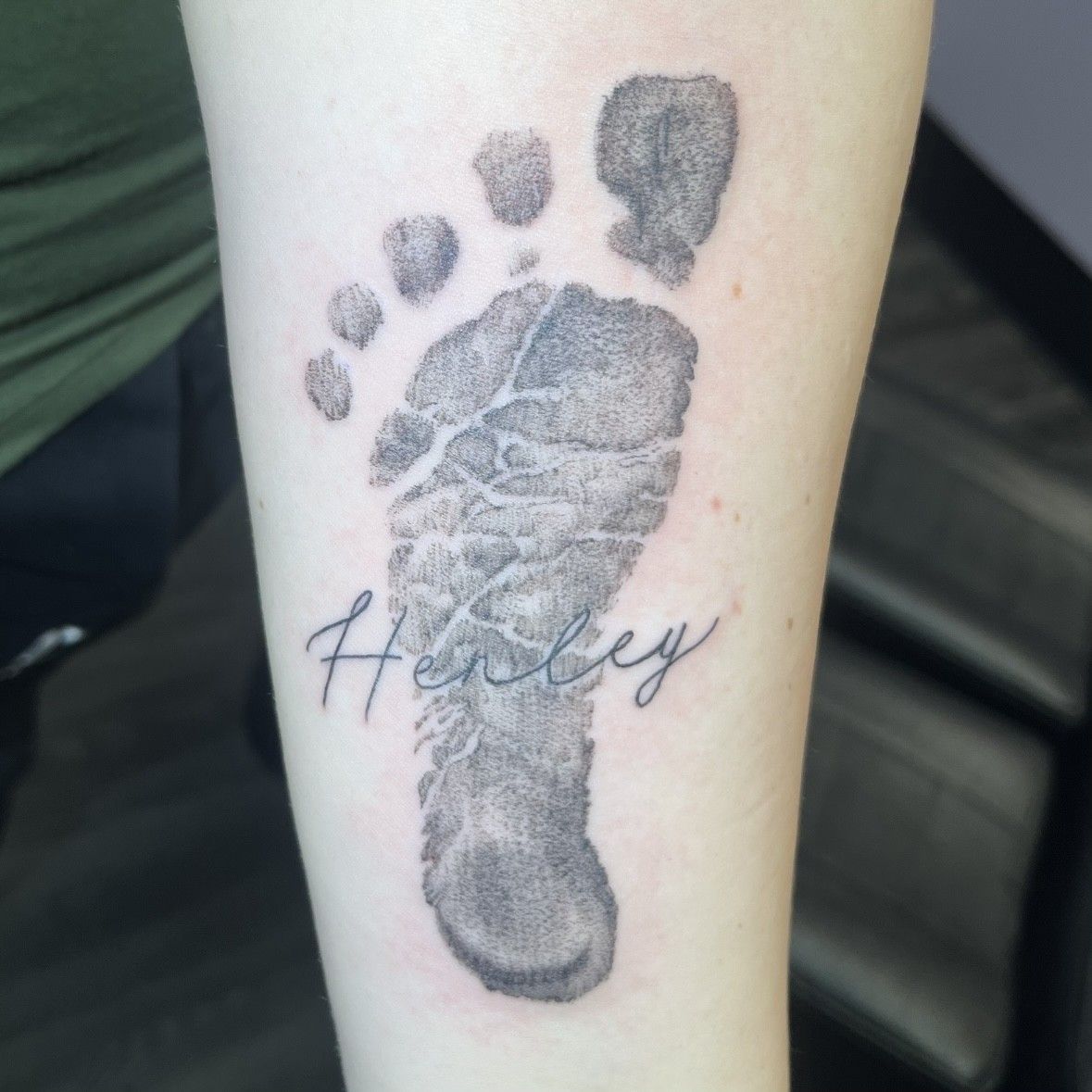 Footprint tattoo