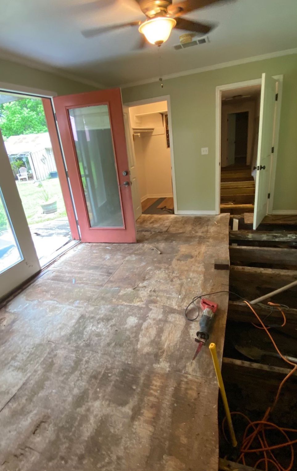 Room remodeling before