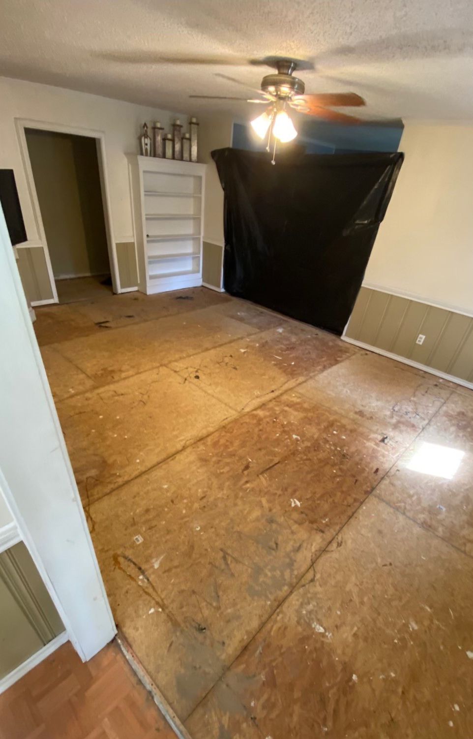 Floor remodeling before