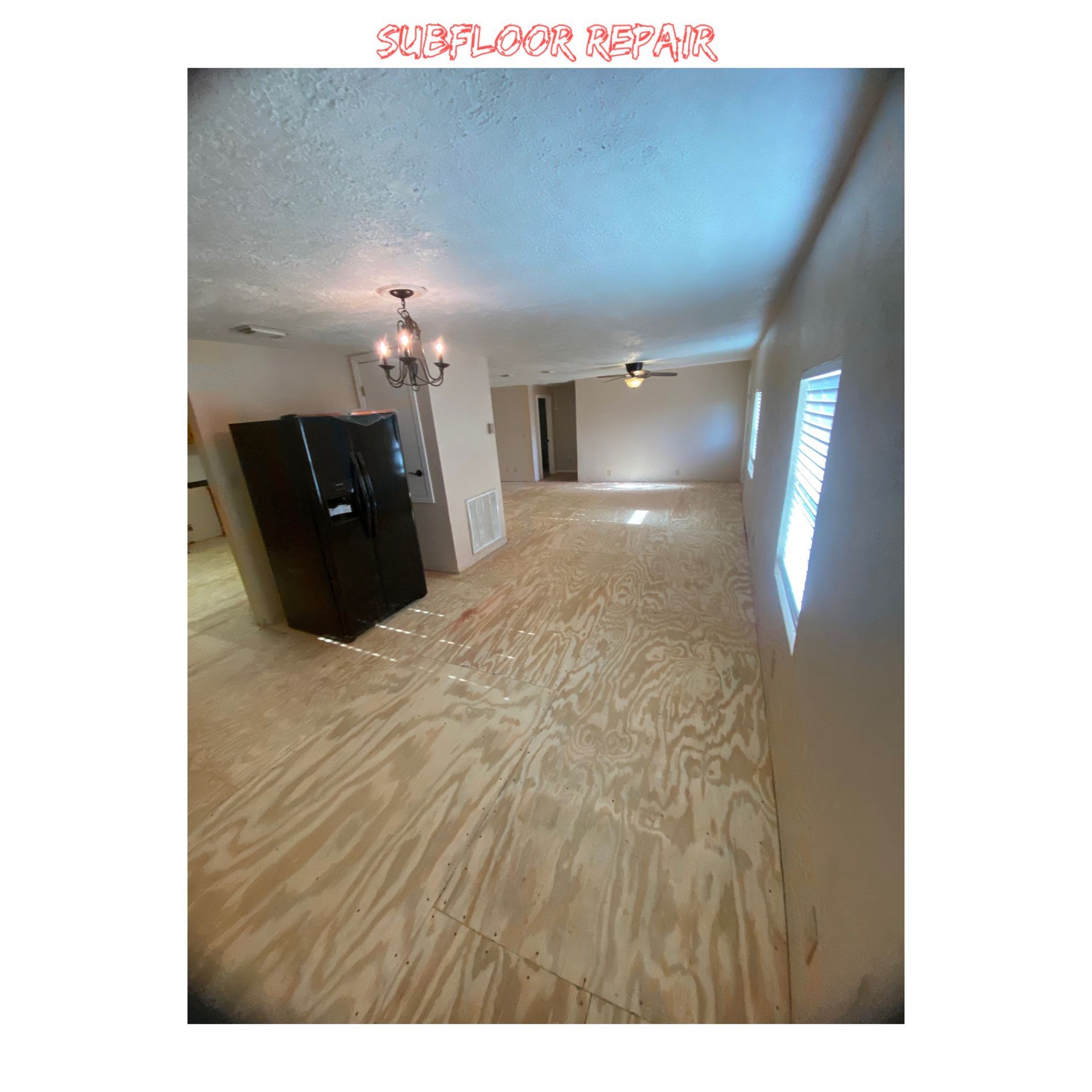 after subfloor repair