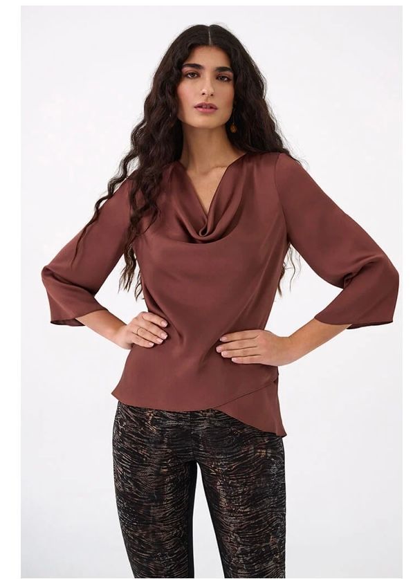 Woman with long brown hair