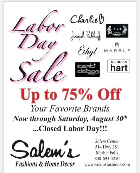Labor Day Sale