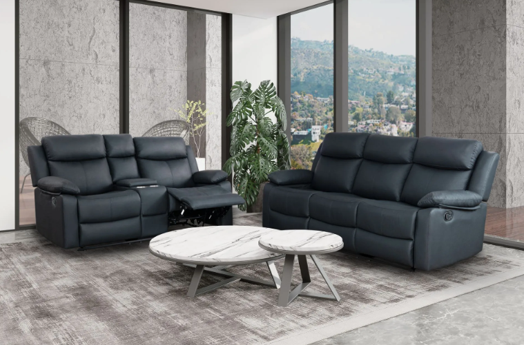 A living room with two couches and a coffee table.